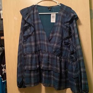 Chiffon ruffled top